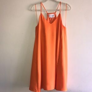 Orange neon dress